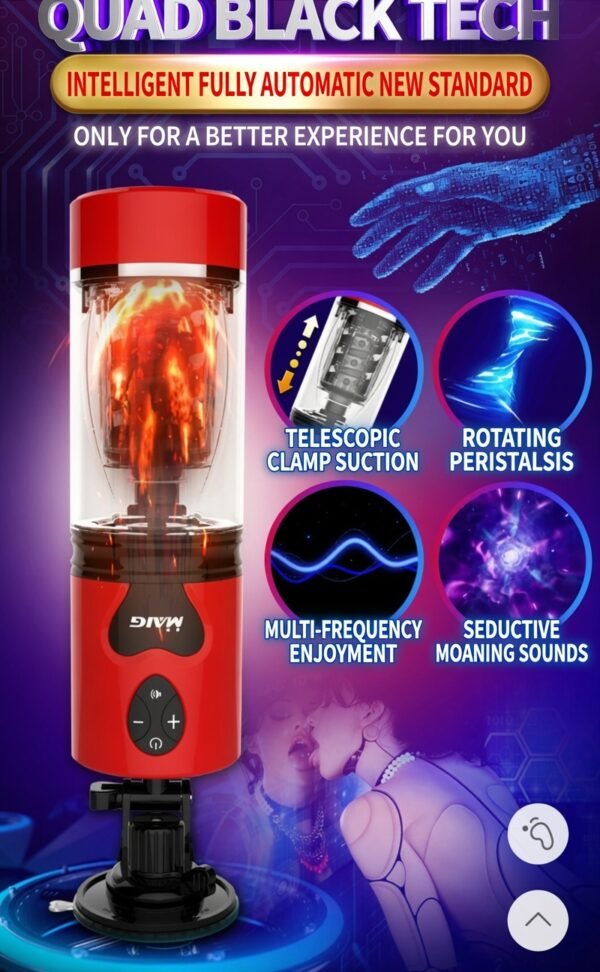 VIP03 Hands-Free Automatic Male Masturbator Airplane Cup - Electric Penis