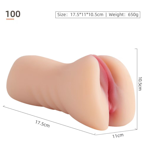 VIP41 Realistic Female Vagina Male Masturbator - Silicone Pocket Pussy Airplane Cup