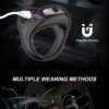 VIP17 Triple Cock Ring Vibrator - 3-in-1 Vibrating Penis Ring for Longer Erection