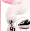 VIP11 Fox Tail Anal Plug - Fluffy Metal Butt Plug with Soft Faux Fur Tail for Couples