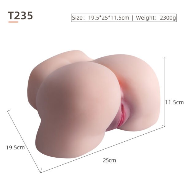 VIP44 High-Quality Realistic Big Butt Vagina Masturbator - Premium Silicone Ass Airplane Cup