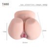 VIP45 Luxury Realistic Big Butt Airplane Cup – Premium TPE Plump Ass Male Masturbator