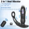 d7de07224d15ca89298bcc7aced600a VIP15 Thrusting Prostate Massager with Remote - Telescopic Vibrating Anal Plug