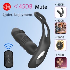 VIP15 Thrusting Prostate Massager with Remote - Telescopic Vibrating Anal Plug