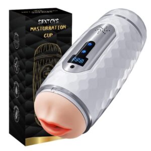 VIP05 Double-Headed Vibrating Automatic Masturbator - Electric Cup