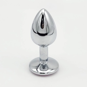 VIP12 Stainless Steel Metal Anal Plug - Smooth Teardrop Butt Plug with Flared Base