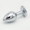 VIP12 Stainless Steel Metal Anal Plug - Smooth Teardrop Butt Plug with Flared Base