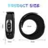 Version 1.0.0 VIP19 Vibrating Penis Ring - Cock Ring with Delay Ejaculation & Enlargement Sleeve