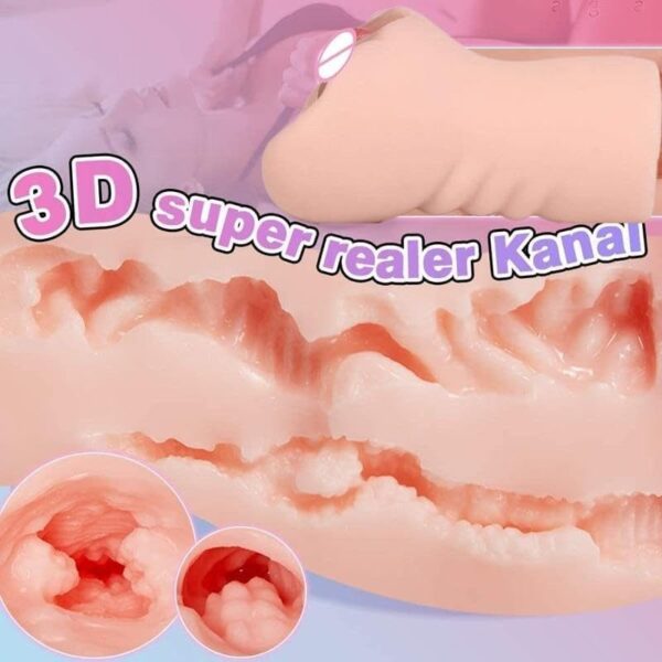 KY12 Ultra-Realistic Vagina Masturbator - 3D Textured Pocket Pussy Stroker