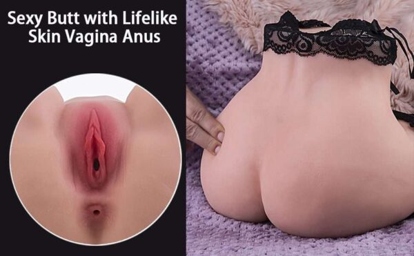 KY16 4.6kg Ultra-Realistic Big Ass Male Masturbator – Lifelike Plump Butt &Vagina