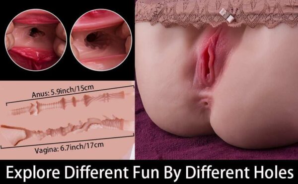 KY16 4.6kg Ultra-Realistic Big Ass Male Masturbator – Lifelike Plump Butt &Vagina