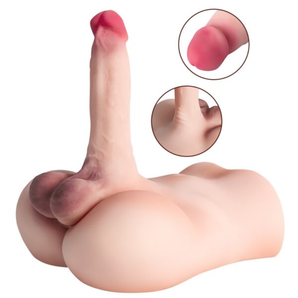 KY42 Lifelike Male Masturbator Torso -lifelike Soft Ass, Detailed Penis & Testicles