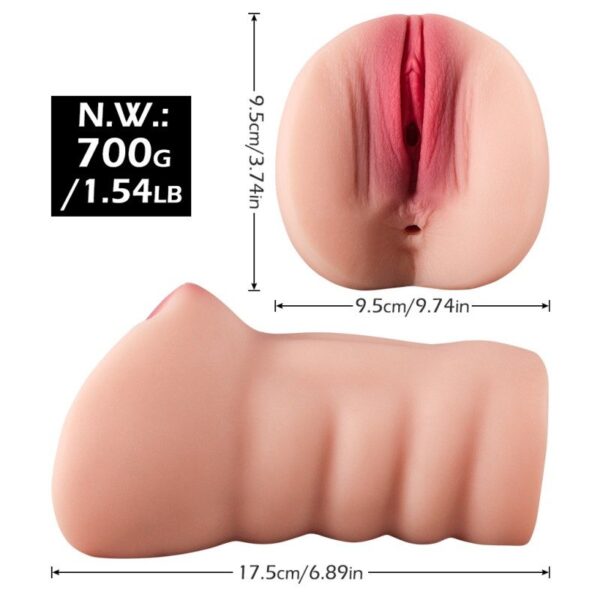 KY12 Ultra-Realistic Vagina Masturbator - 3D Textured Pocket Pussy Stroker